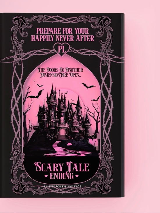 P. Louise Other - P. Louise Scary Tale Ending Eye Palette - Black and Pink Book.   New in Box.